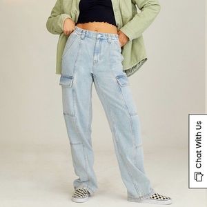 Baggy carpenter elastic jean